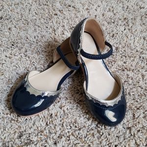 Janie & Jack brand - Navy & Silver dress shoes